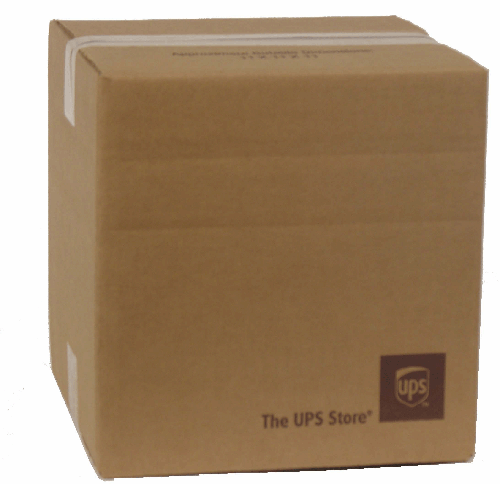 10x10x10 200lb UPS BRANDED Cube Box Multi-Depth.